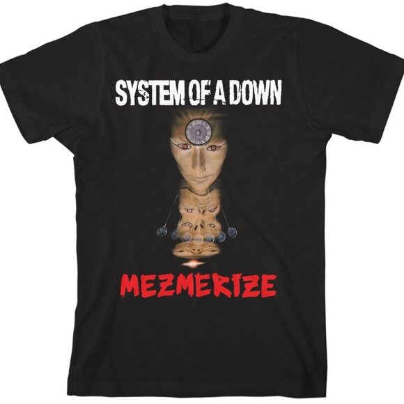 System Of A Down Mezmerize Album Cover Rock Band Music Fan Graphic T-Shirt 156 - Picture 1 of 5